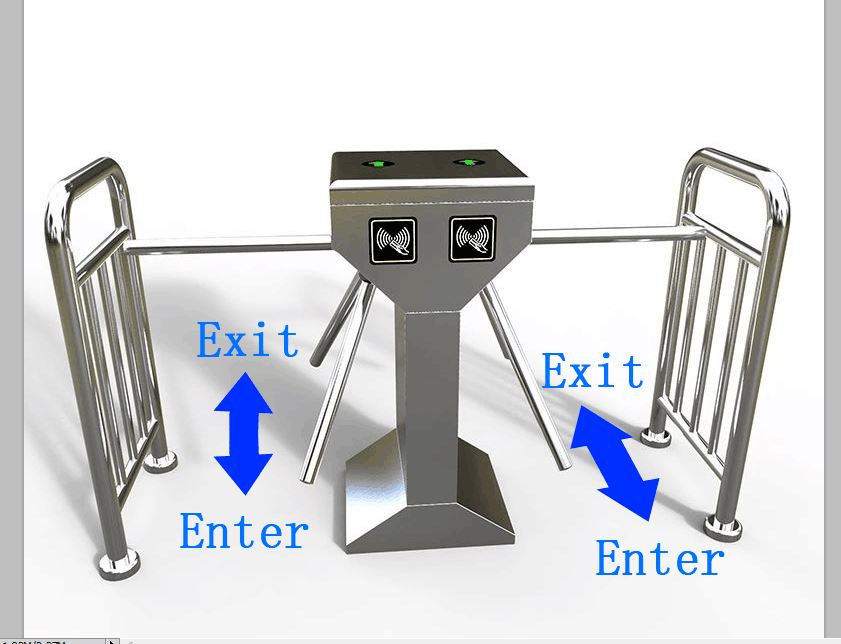 Double core tripod turnstile 2
